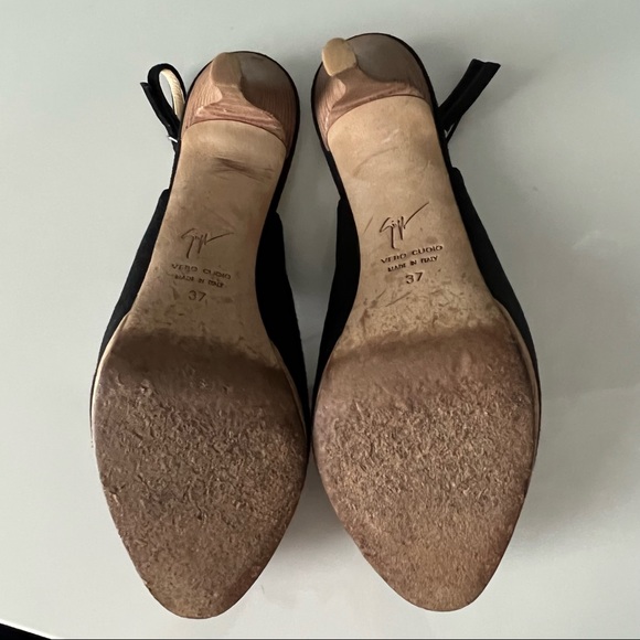 Sharon Suede Slingback Peep-toe Sandal - Picture 10 of 14